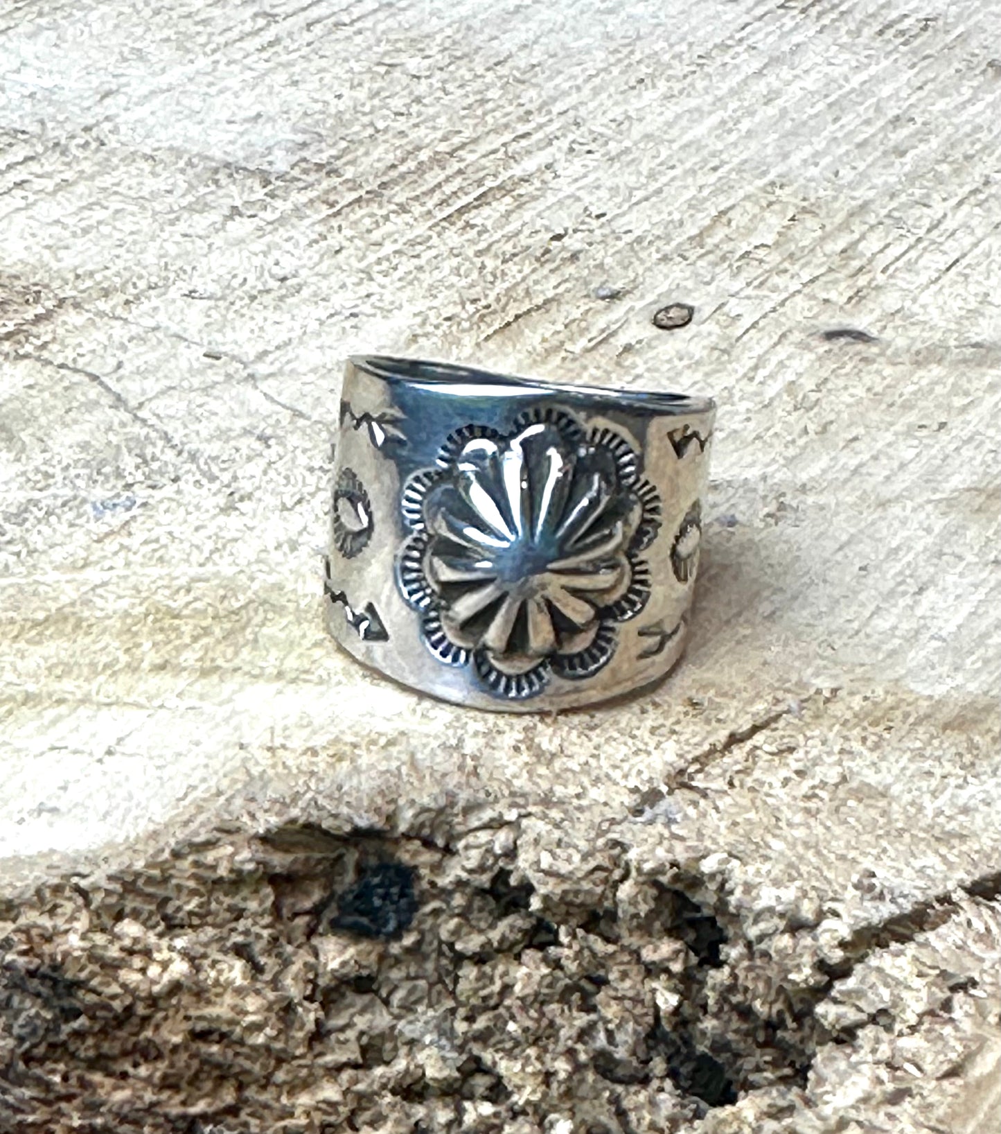Concho Stamped Rings with Hearts