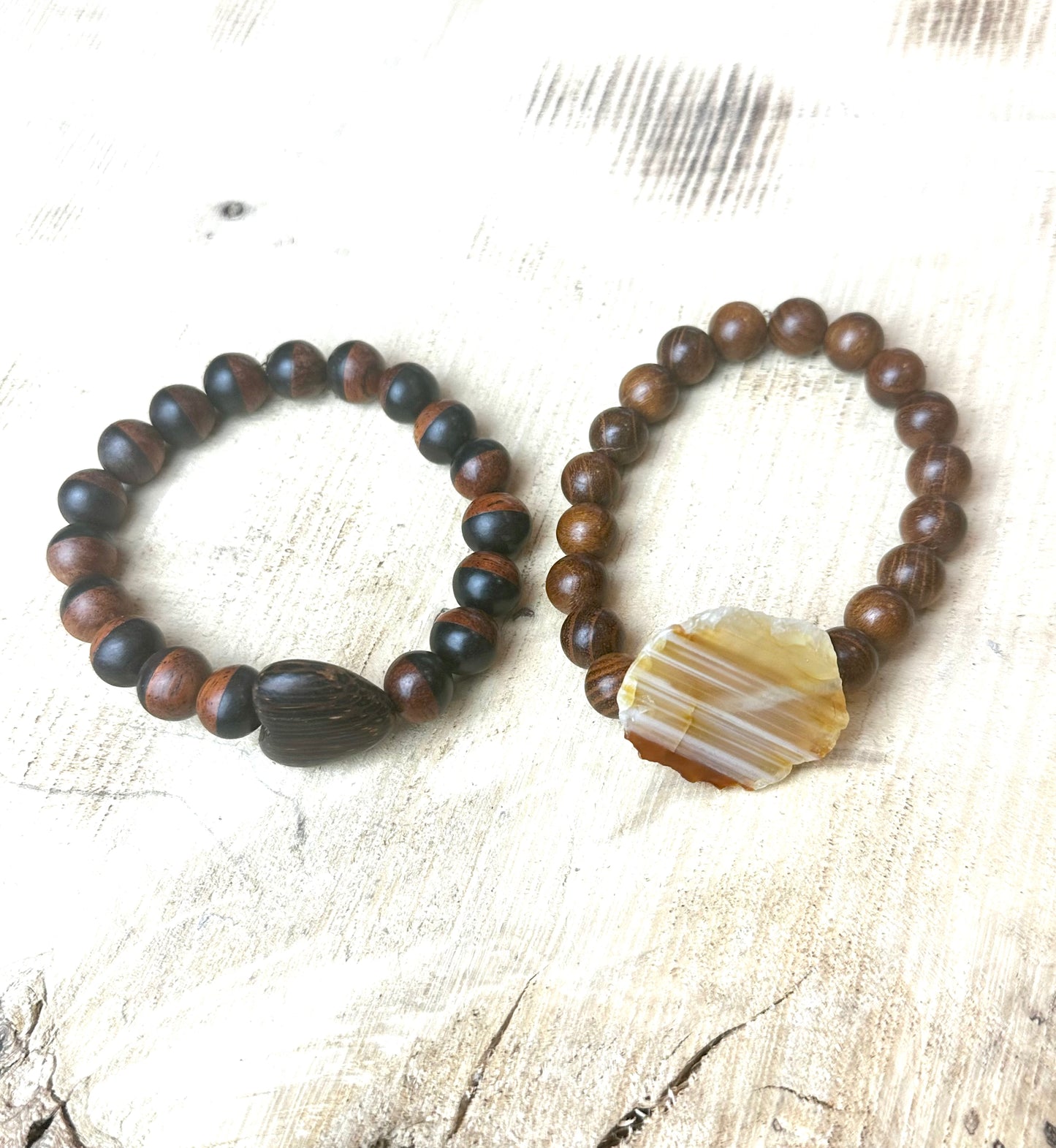 Wood Beaded Bracelets