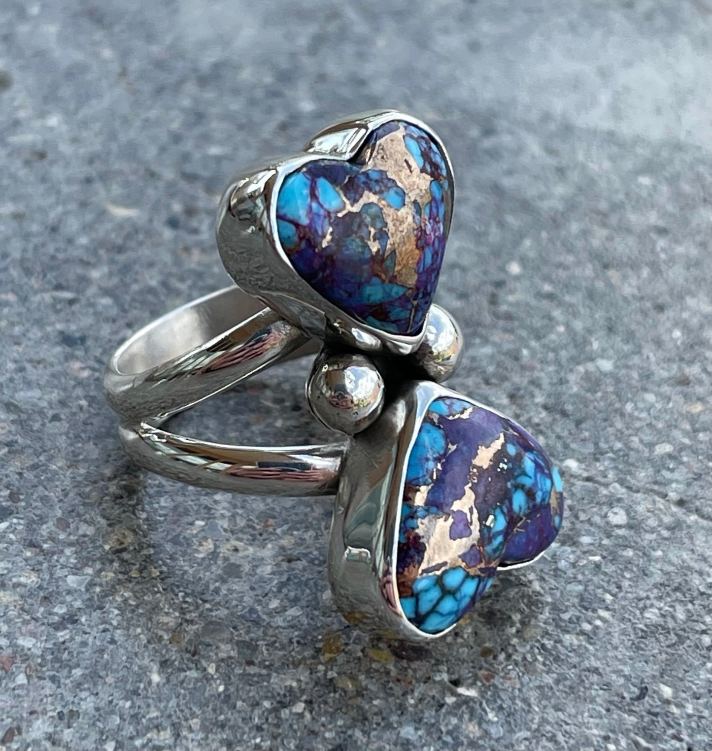 Got Heart Double Stone Ring