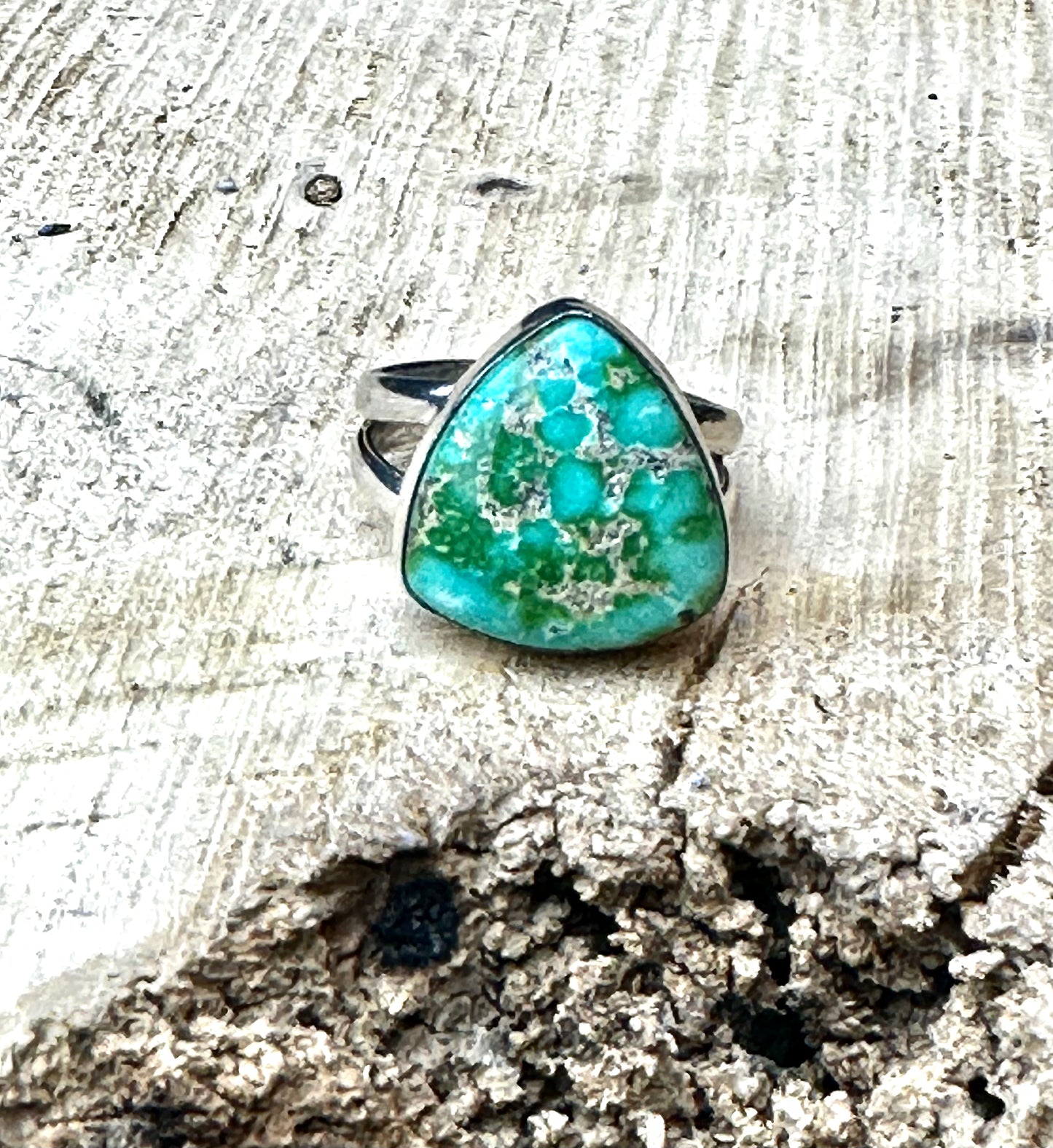 Sonoran Gold Turquoise Double Band Ring
