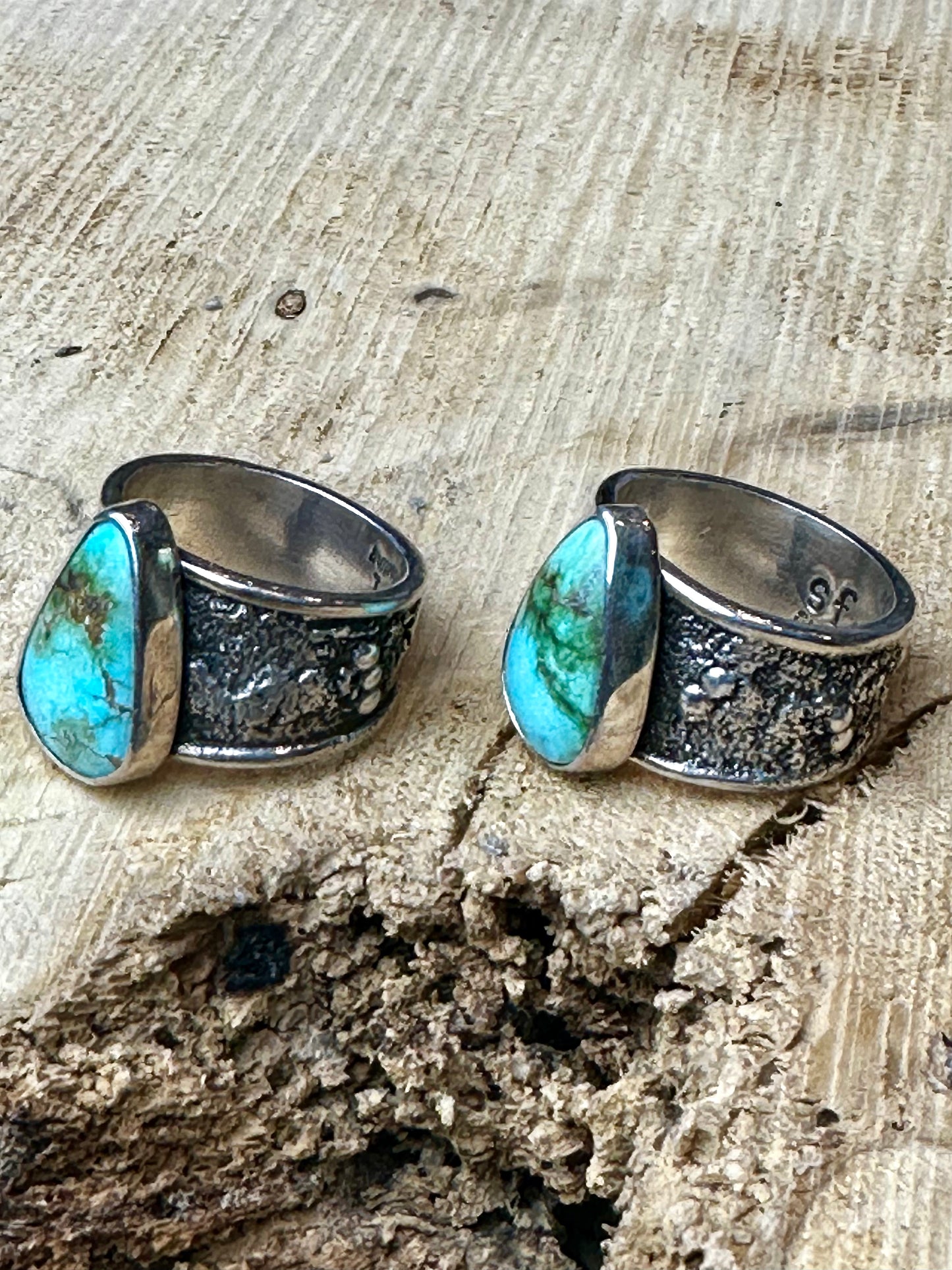 Sonoran Gold Turquoise Wide Band Ring