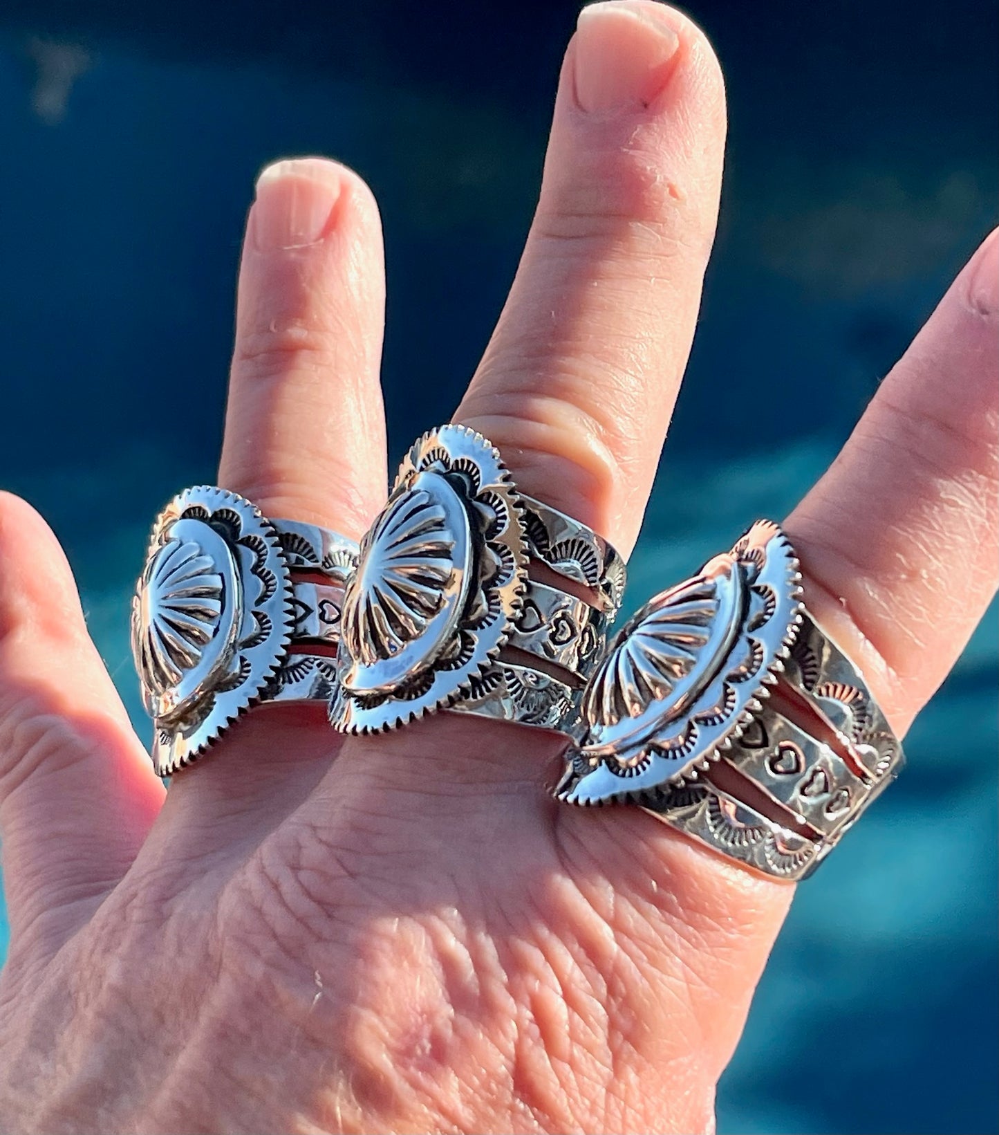 Master Concho Stamped Ring