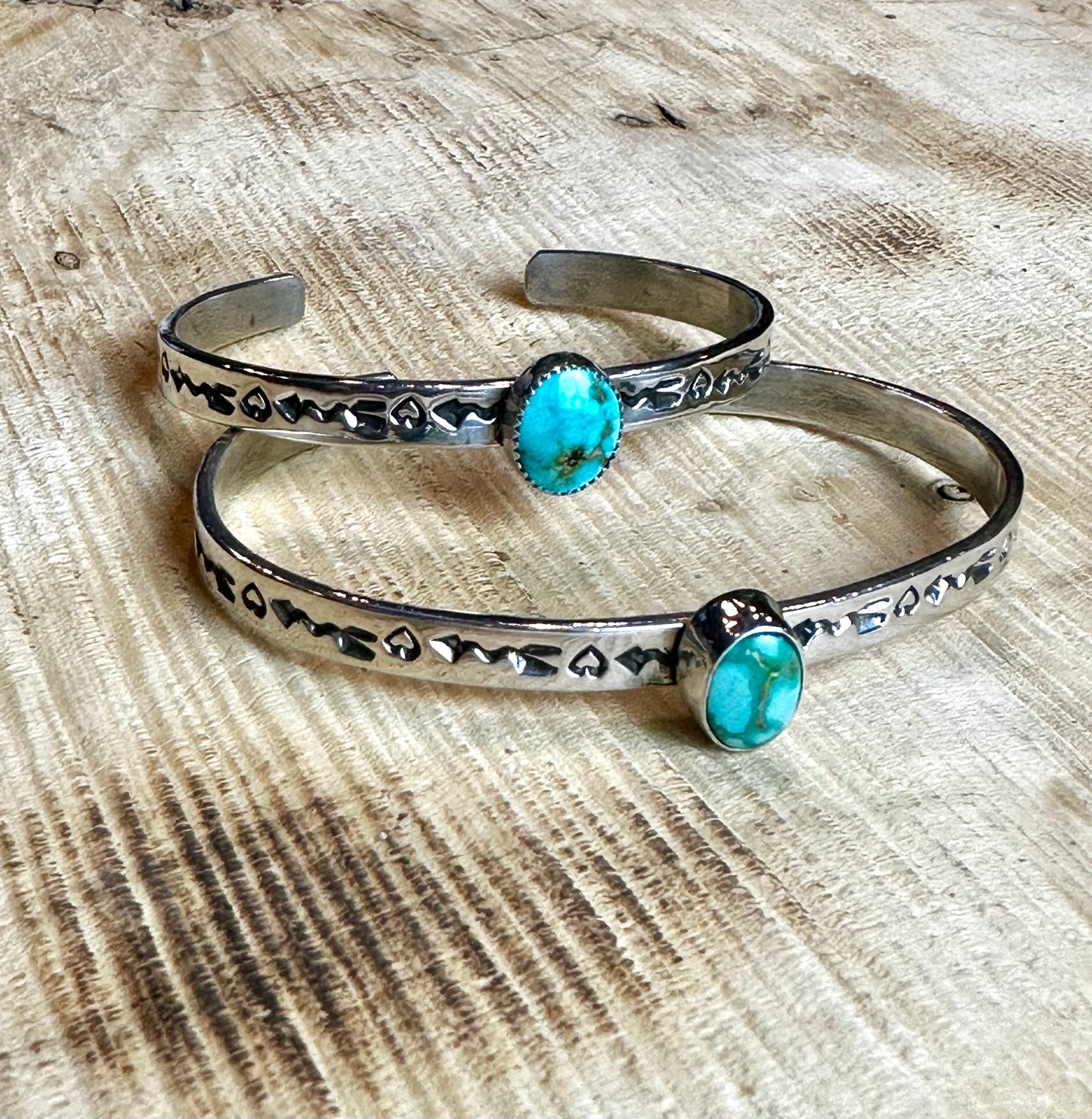 Got Heart Arrow Stacker Cuff with Sonoran Gold Turquoise