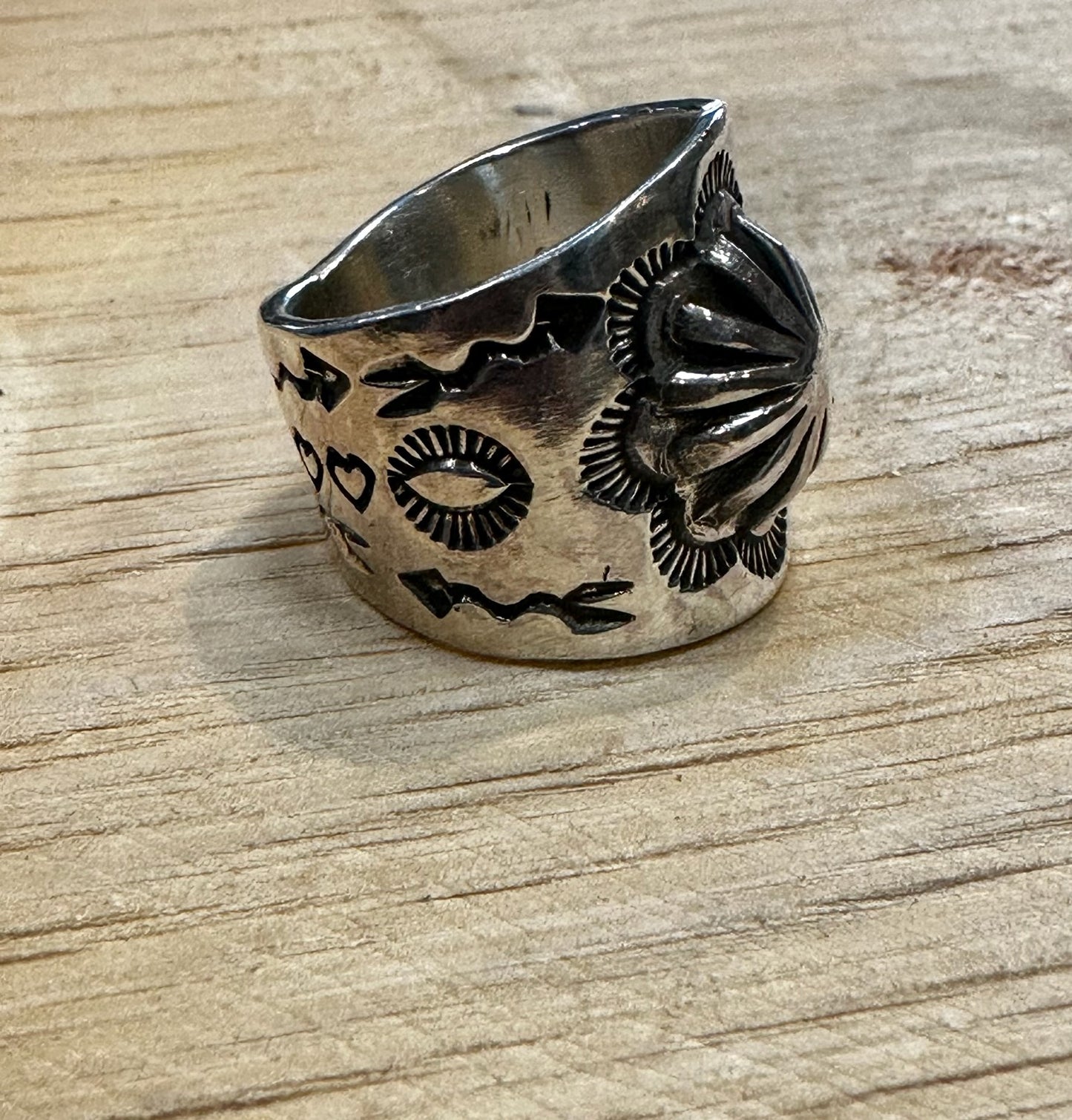 Concho Stamped Rings with Hearts