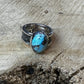 Golden Hills Turquoise Silver Dust Rings
