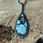 Aloe Variscite Pendant with Rope Chain