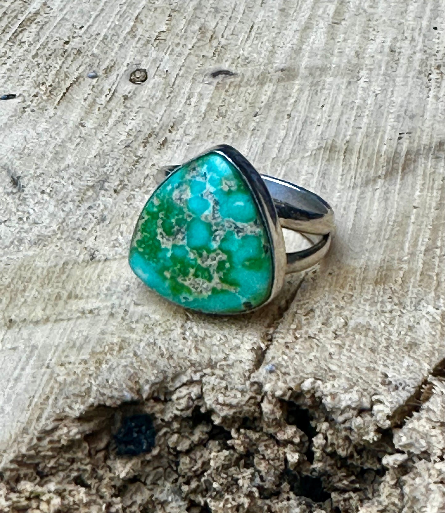 Sonoran Gold Turquoise Double Band Ring