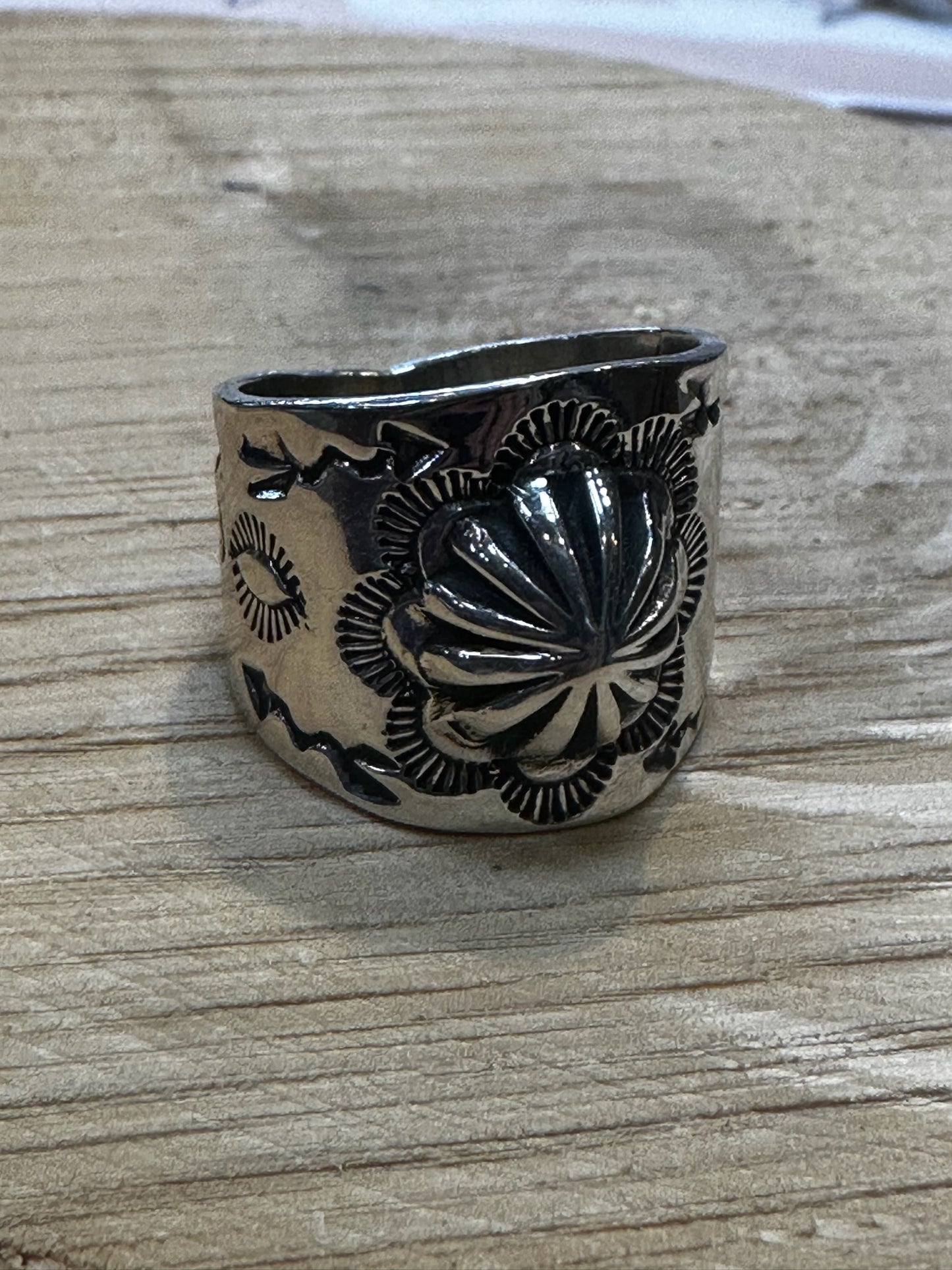 Concho Stamped Rings with Hearts
